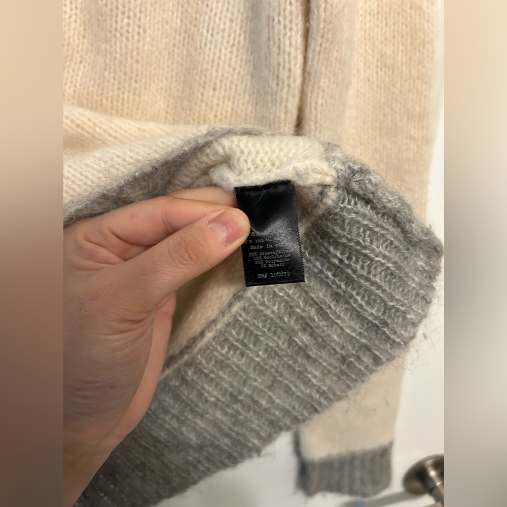 Rag & Bone Alpaca Blend Wool Block Sweater - image 8